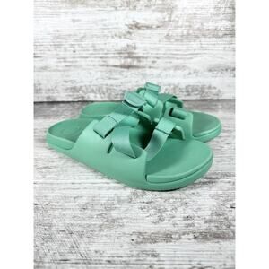 NEW Youth Chaco Chillos Jade Green Slip On Strappy Slides Sz 5